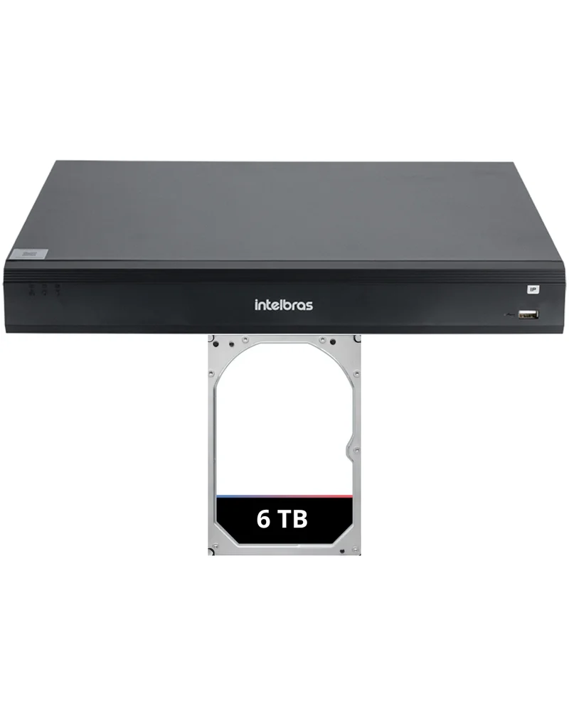Gravador De Vídeo Nvd 1516-p Intelbras 16 Canais Poe Hd 6tb Gravador De Vídeo Nvd 1516-p Intelbras 16 Canais Poe Hd 6tb