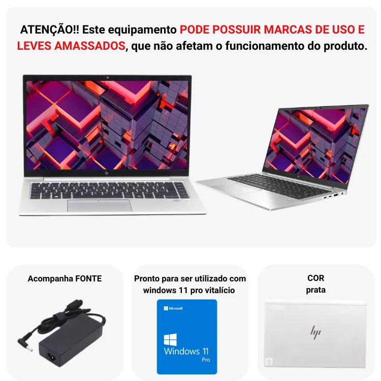 Usado - Notebook Hp Elitebook 840 G8 Core i5-1135g7 8GB SSD 256gb - view 2