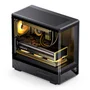 Gabinete Gamer Aquário Jonsbo D200 Preto Com Display Digital M-atx Usb-c