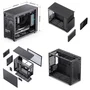 Gabinete Preto Atx Alumínio Jonsbo D31 Mesh Screen (com Tela Lcd) - Preto
