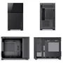 Gabinete Preto Atx Alumínio Jonsbo D31 Mesh Screen (com Tela Lcd) - Preto