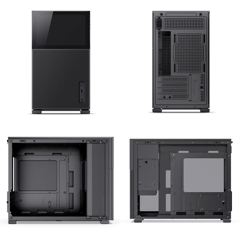 Gabinete Preto Atx Alumínio Jonsbo D31 Mesh Screen (com Tela Lcd) - Preto Gabinete Preto Atx Alumínio Jonsbo D31 Mesh Screen (com Tela Lcd) - Preto