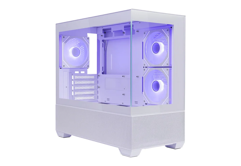 Gabinete Cooler Master Elite 490 Branco Vidro Panoramico 3 Fans ARGB E490-whnn-s00 Gabinete Cooler Master Elite 490 Branco Vidro Panoramico 3 Fans ARGB E490-whnn-s00