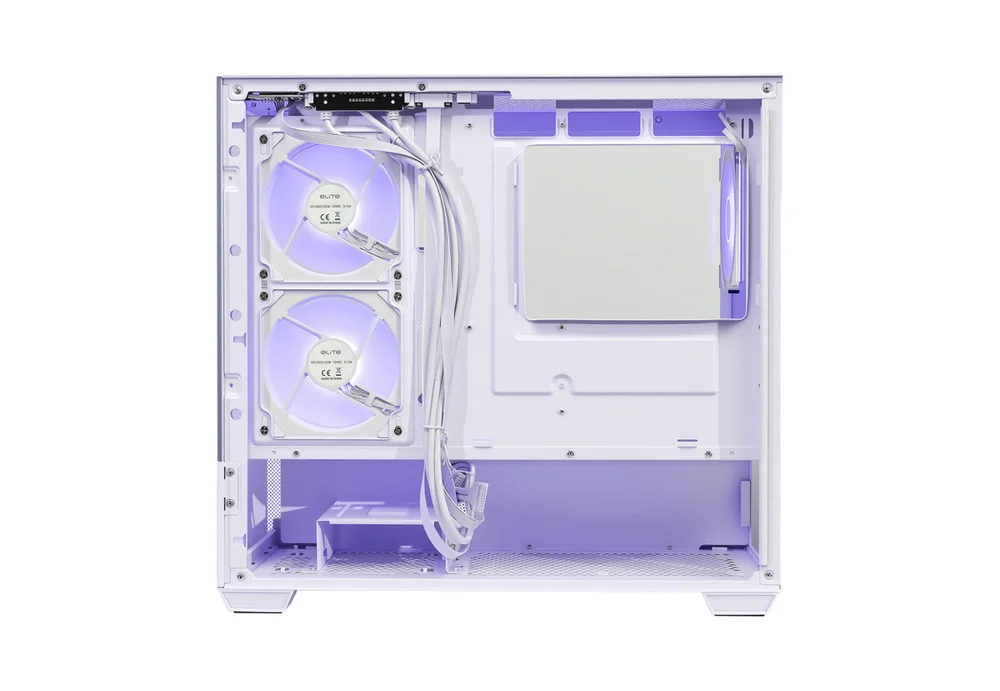 Gabinete Cooler Master Elite 490 Branco Vidro Panoramico 3 Fans ARGB E490-whnn-s00 Gabinete Cooler Master Elite 490 Branco Vidro Panoramico 3 Fans ARGB E490-whnn-s00