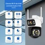 Kit 3 Cameras De Vigilancia Segurança Comercial Residencial  Wifi Uso Externo Interno Lente Dupla Câmera Ip Visao Noturn