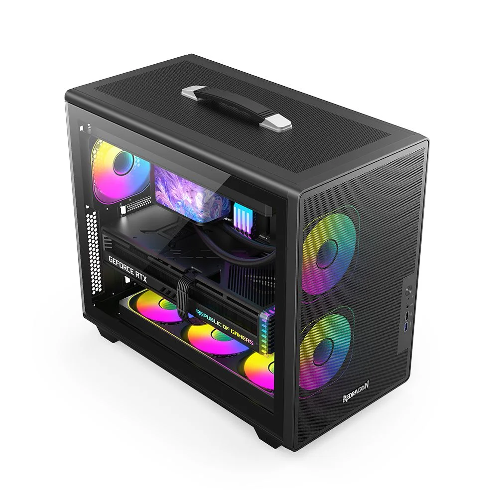 Gabinete Gamer Redragon Magic Box Atx Ca616b Preto Gabinete Gamer Redragon Magic Box Atx Ca616b Preto