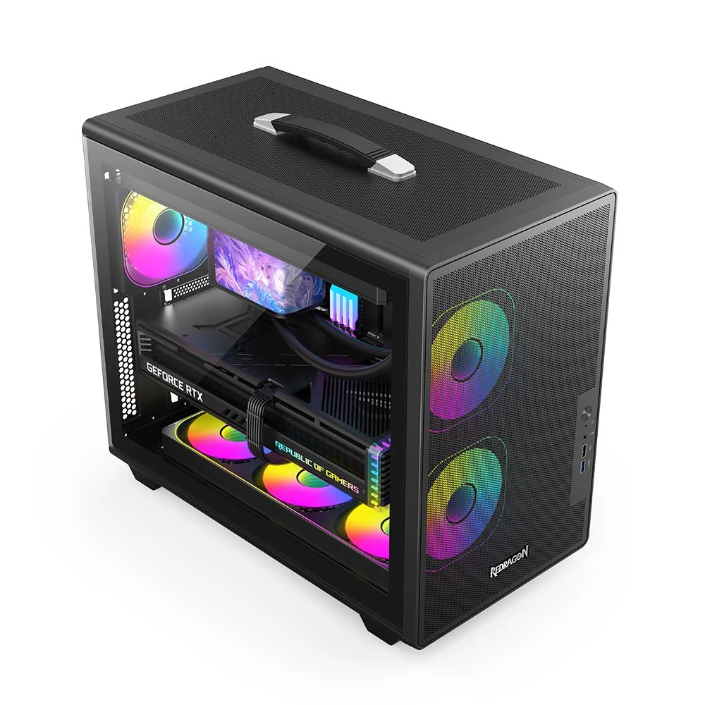Gabinete Gamer Redragon Magic Box Atx Ca616b Preto Gabinete Gamer Redragon Magic Box Atx Ca616b Preto