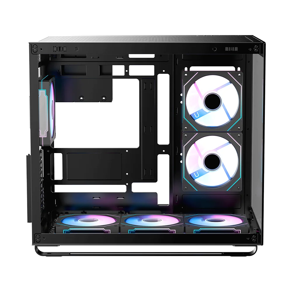 Gabinete Gamer Ocypus Iota C70 Atx ARGB Com Fans Preto