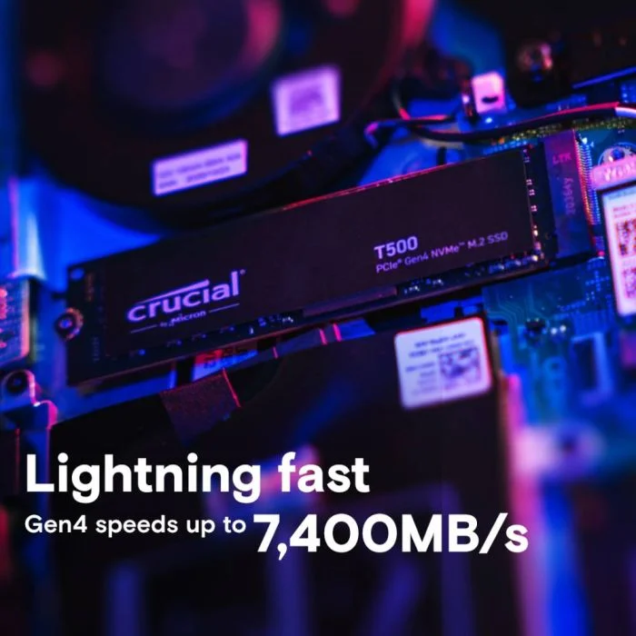 SSD Crucial T500 500gb PCie Gen4 Nvme M.2 - Ct500t500ssd8 SSD Crucial T500 500gb PCie Gen4 Nvme M.2 - Ct500t500ssd8