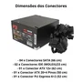 Fonte Atx 600w Real Gamer 80 Plus Bronze Bivolt Automatica Com Cabo