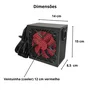 Fonte Atx 600w Real Gamer 80 Plus Bronze Bivolt Automatica Com Cabo