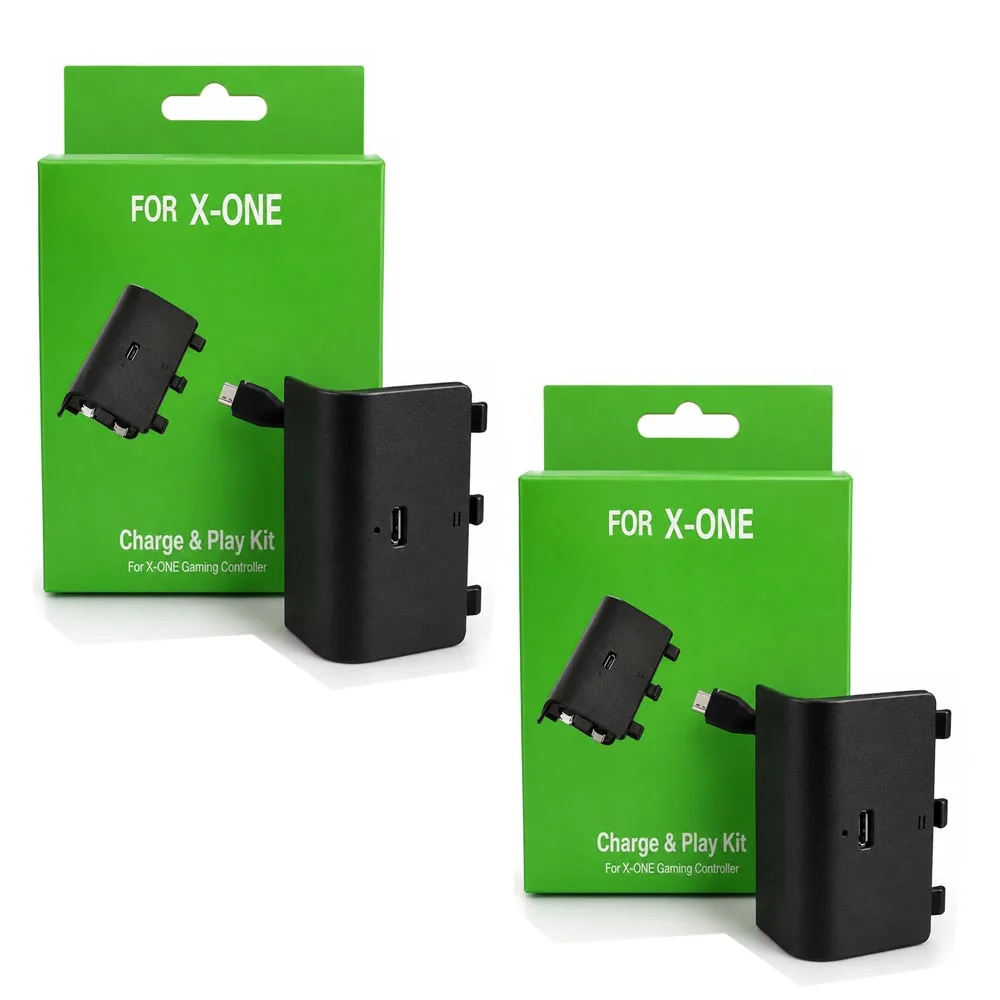 Kit Com 2 Baterias E Cabo Carregador Compatível Com X Box One Kit Com 2 Baterias E Cabo Carregador Compatível Com X Box One
