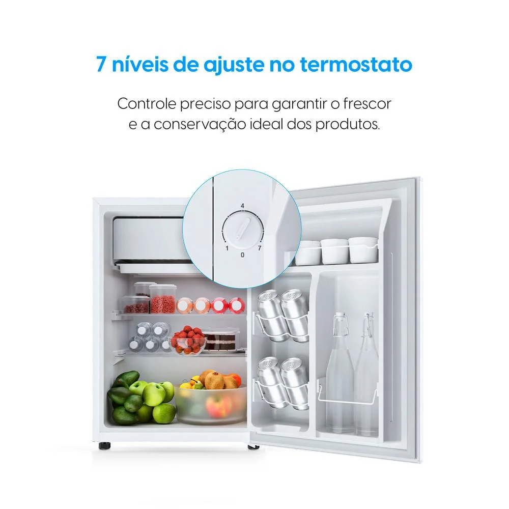 Frigobar 47 Litros Elgin Porta Reversível Compartimento Extra Frio Bafn047d2na Branco 220v