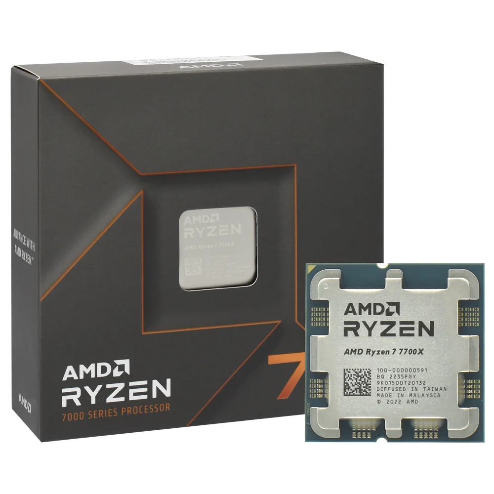 CPU AMD Ryzen 7 7700X Processador Amd Ryzen 7 7700x Socket Am5 45ghz