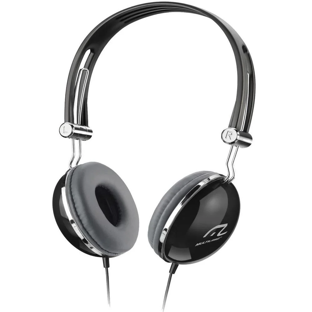Fone de Ouvido Headphone Vibe Retrô Preto Multi Ph053