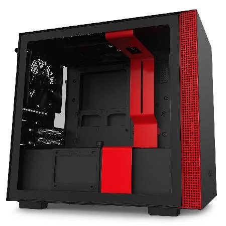 Gabinete H210i Matte Black/Red - Ca-H210i-Br