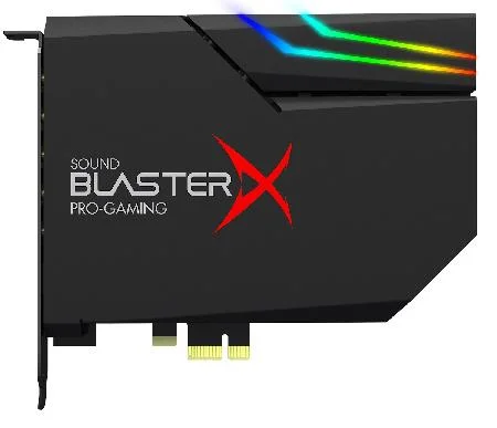 Placa De Som PciE Sound Blaster X Ae5 Plus Rgb