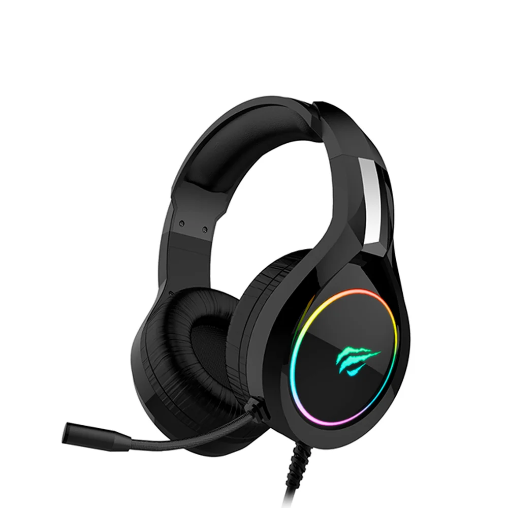 Headset Gamer Havit H2232d, RGB, Drivers 50mm, Com Cabo 2 P2 3.5mm, 7.1 Surround, Para Pc, Preto Headset Gamer Havit H2232d, RGB, Drivers 50mm, Com Cabo 2 P2 3.5mm, 7.1 Surround, Para Pc, Preto