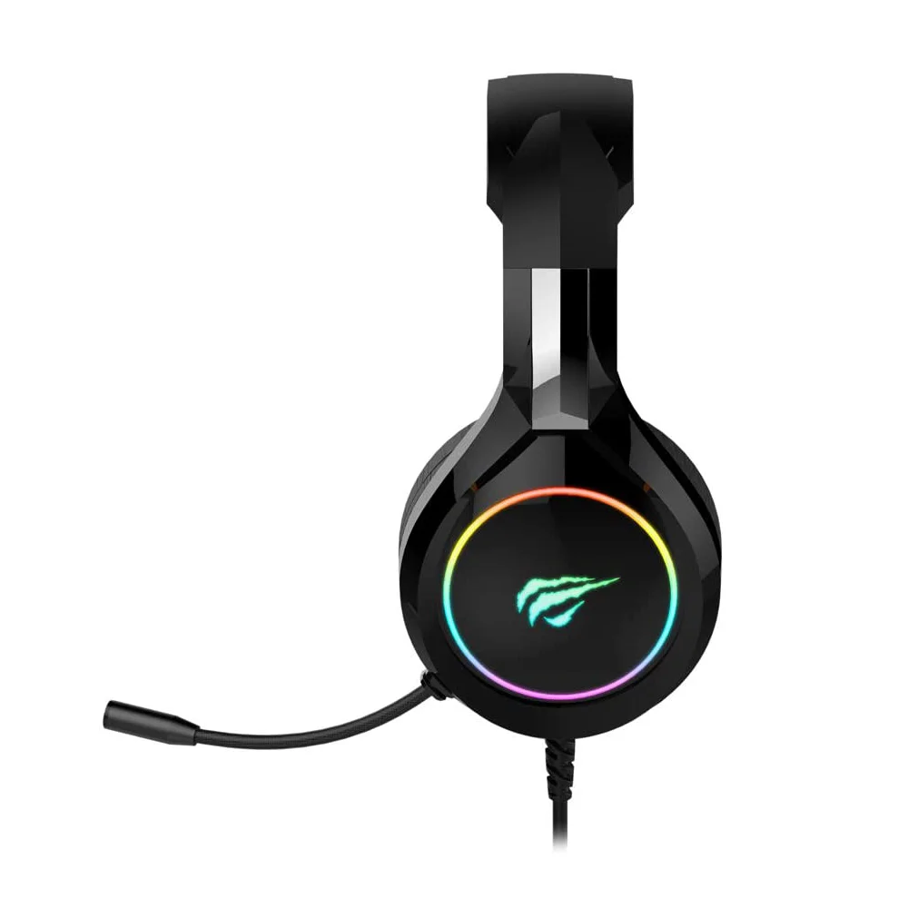 Headset Gamer Havit H2232d, RGB, Drivers 50mm, Com Cabo 2 P2 3.5mm, 7.1 Surround, Para Pc, Preto Headset Gamer Havit H2232d, RGB, Drivers 50mm, Com Cabo 2 P2 3.5mm, 7.1 Surround, Para Pc, Preto
