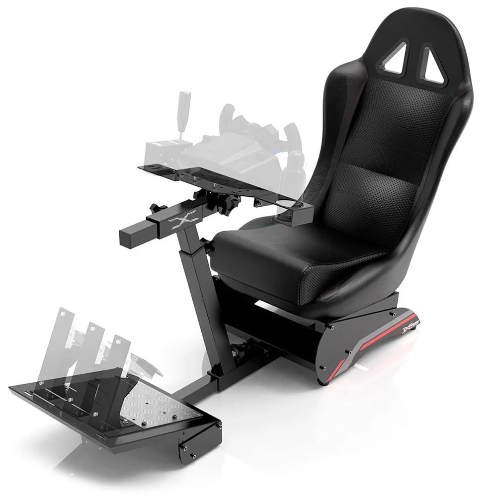 Cockpit Extreme Simracing Simulador Suporte Para Volante X Retrátil V3 Preto, Logitech G27,g29,g920,g923, Fanatec, Thrustmaster, Simagic Cockpit Extreme Simracing Simulador Suporte Para Volante X Retrátil V3 Preto, Logitech G27,g29,g920,g923, Fanatec, Thrustmaster, Simagic