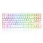 Teclado Gamer Redragon Kumara Lunar White, RGB, Switch Vermelho - K552w-RGB