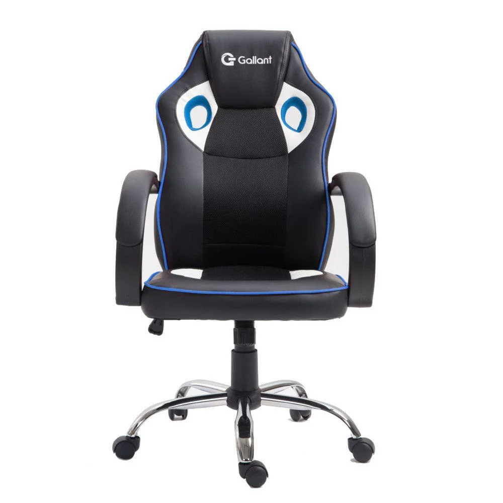 Cadeira Gamer Gallant, Altura Regulável, Preta/Azul - GCD10GPUA-AZ Cadeira Gamer Gallant, Altura Regulável, Preta/Azul - GCD10GPUA-AZ
