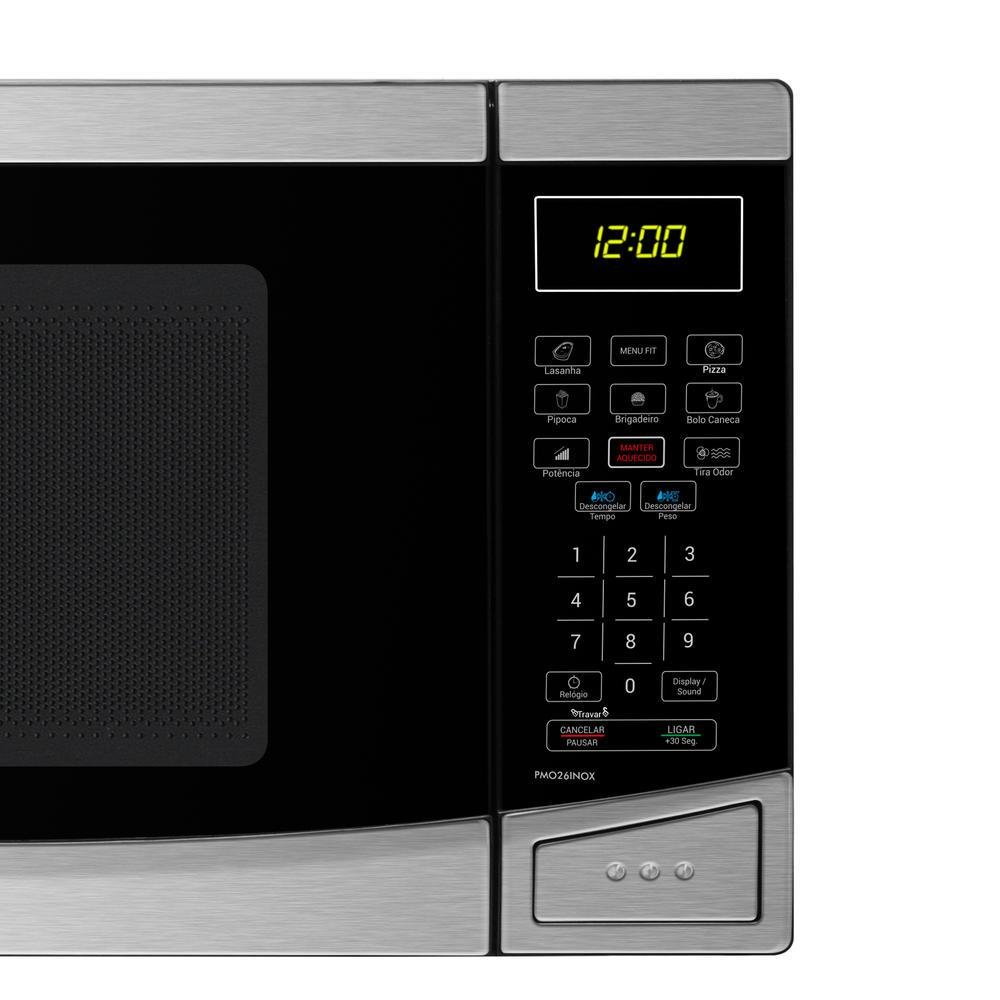Microondas Philco PMO26 Inox 26 Litros Menu Fit Preto 220v Microondas Philco PMO26 Inox 26 Litros Menu Fit Preto 220v