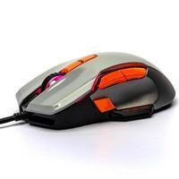 Mouse Gamer Motospeed, Grey, 5000 DPI, RGB, Com Fio - V90