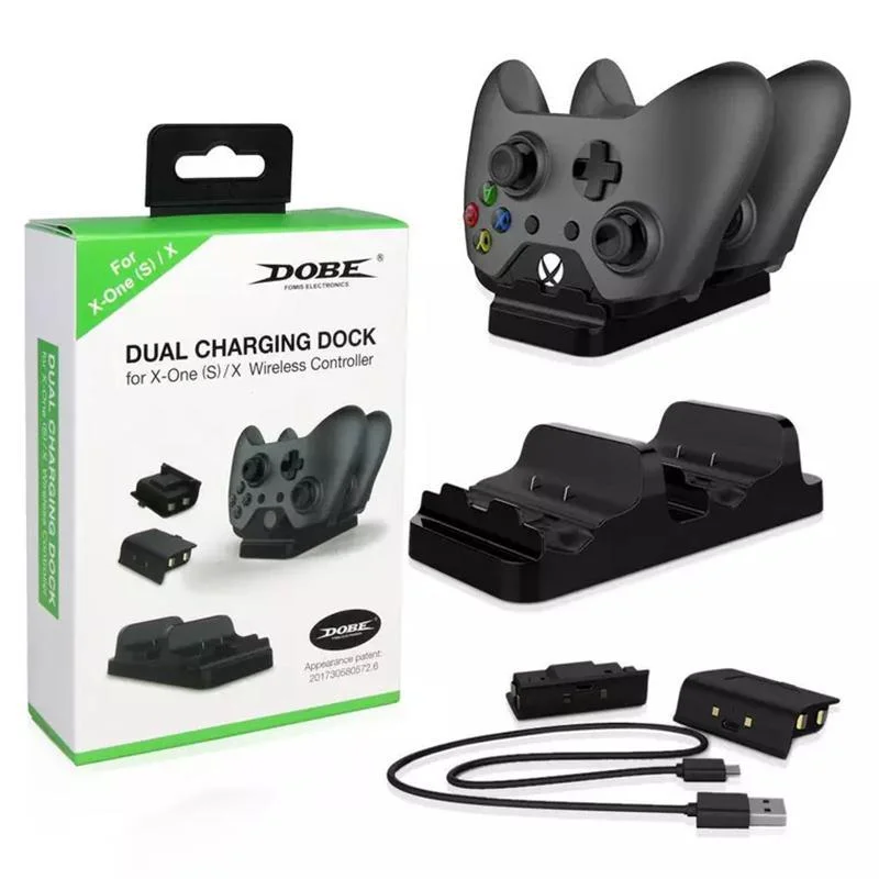 Base Carregadora Dobe, + 2 Baterias Dobe Controle Xbox One + USB, Preto - Tyx-532 Base Carregadora Dobe, + 2 Baterias Dobe Controle Xbox One + USB, Preto - Tyx-532