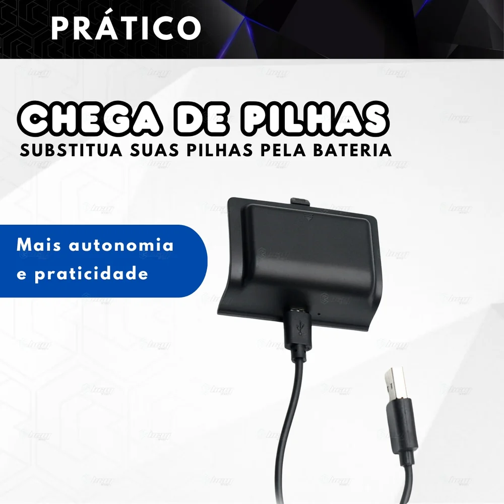 Bateria Para Xbox One (s)/x, Dobe Recarregável com Cabo Charger