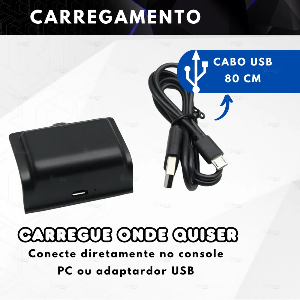 Bateria Para Xbox One (s)/x, Dobe Recarregável com Cabo Charger