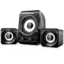 Caixa De Som 2.1 Subwoofer, Multi Sp172, Para PC, P2/ USB Energia, 14W (8+3+3) RMS, Preto