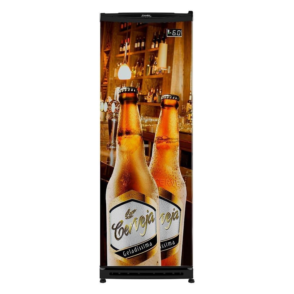 Cervejeira Vertical Esmaltec, Geladíssima, Cv300r, 348 litros, Adesivada - 220V