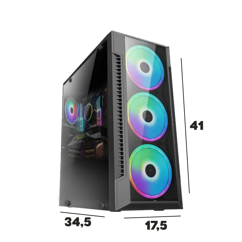 "PC Gamer Completo I3, 8GB, GT 730, HD 500GB, Monitor 19""" - view 3