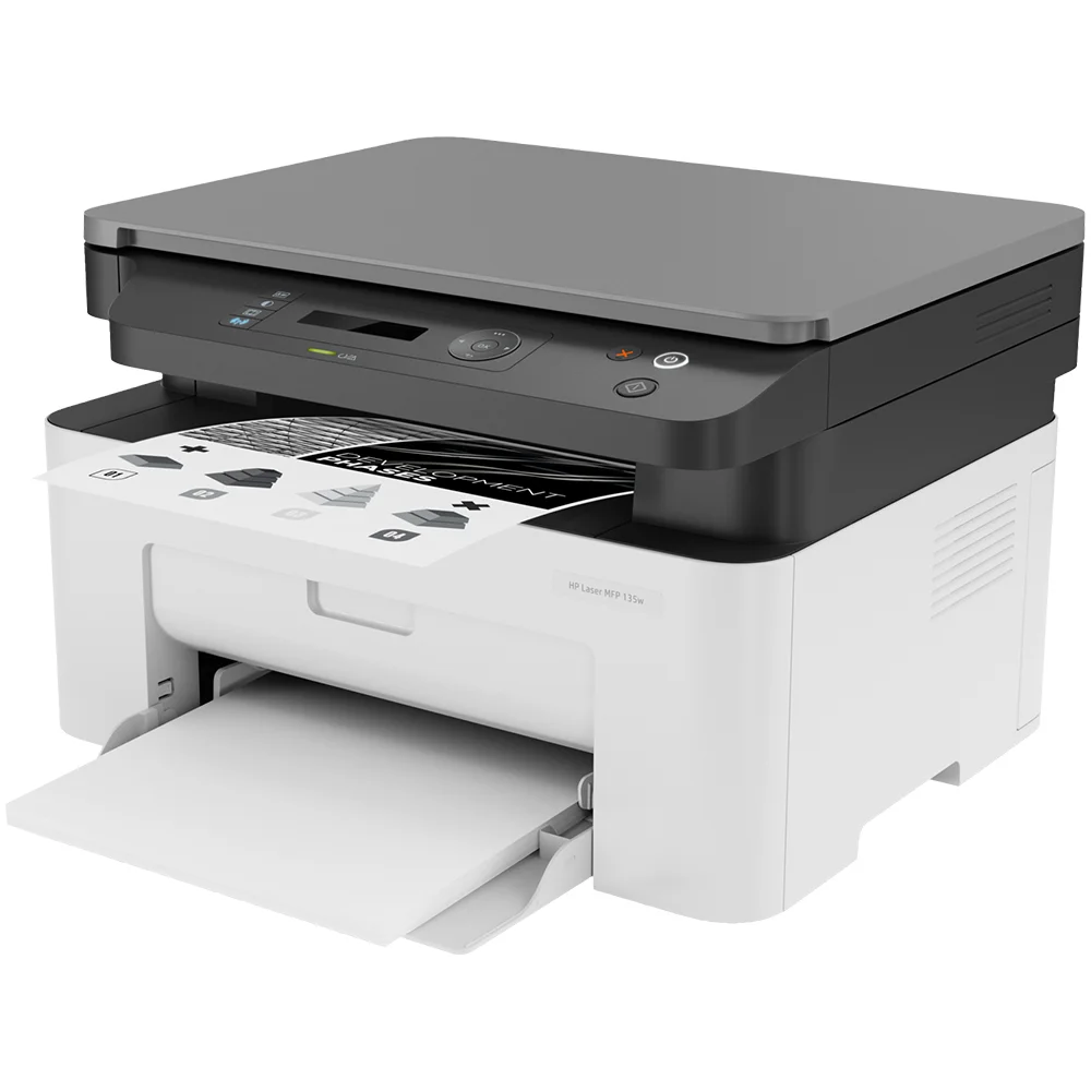 Impressora Multifuncional Laser HP MFP 135W, Mono, Wireless, 110V, Branca - 4zb83a Impressora Multifuncional Laser HP MFP 135W, Mono, Wireless, 110V, Branca - 4zb83a