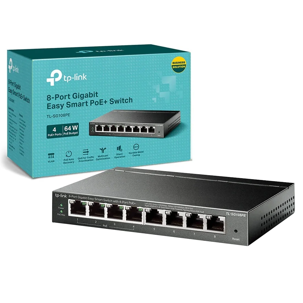 Switch 8 Portas 101001000 Poe Easy Kabum