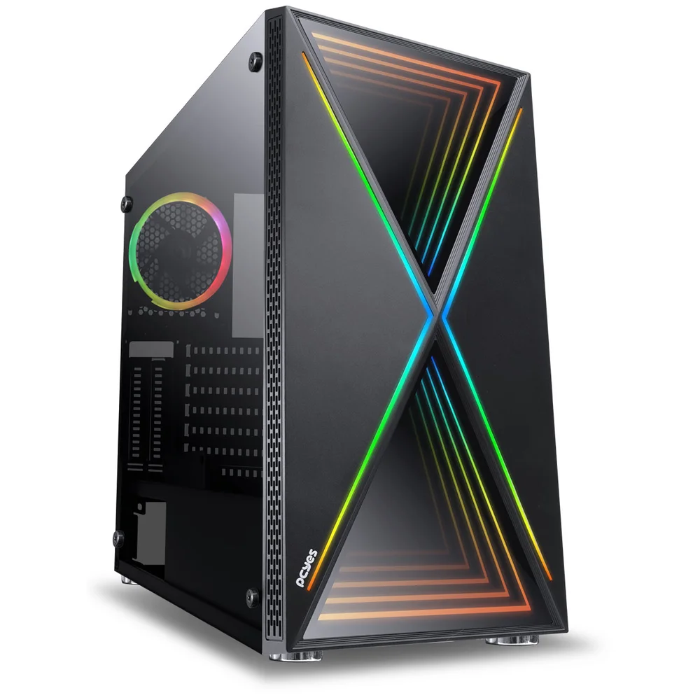 Gabinete, Full-tower, Future, Preto, 1 Fan Rgb, Lateral Em Vidro Temperado - Fuptrgb1fv Gabinete, Full-tower, Future, Preto, 1 Fan Rgb, Lateral Em Vidro Temperado - Fuptrgb1fv