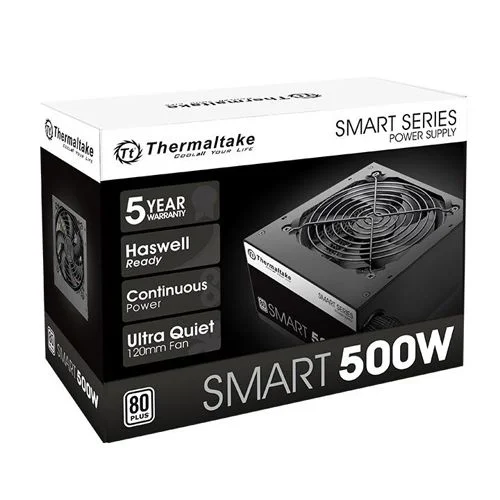 Fonte 500W TT Smart ATX 23 80 White KaBuM