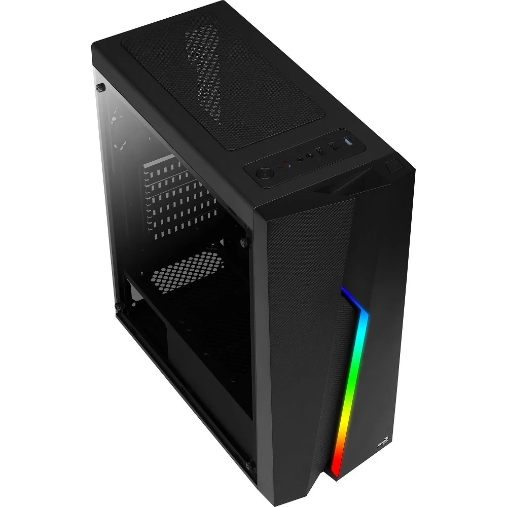 Gabinete Gamer, Mid Tower, RGB Bolt, Aerocool Gabinete Gamer, Mid Tower, RGB Bolt, Aerocool