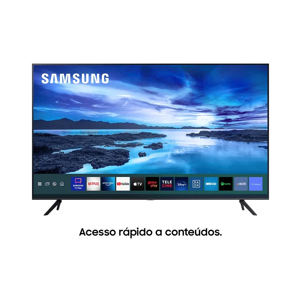 Smart TV Samsung 50 Polegadas LED Crystal 4K, 3 HDMI, 1 USB, WI-FI, Comando Voz, Bivolt - UN50AU7700GXZD Smart TV Samsung 50 Polegadas LED Crystal 4K, 3 HDMI, 1 USB, WI-FI, Comando Voz, Bivolt - UN50AU7700GXZD
