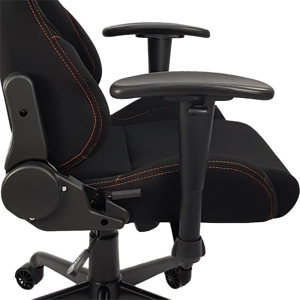Cadeira Gamer Mymax Mx6, Peso Suportado até 150Kg, Giratória, Preto e Laranja Cadeira Gamer Mymax Mx6, Peso Suportado até 150Kg, Giratória, Preto e Laranja