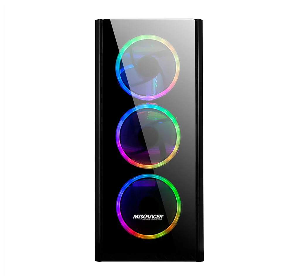 Gabinete Gamer Maxracer Master - Rgb - Lateral Vidro Temperado - 3 Fan Gabinete Gamer Maxracer Master - Rgb - Lateral Vidro Temperado - 3 Fan