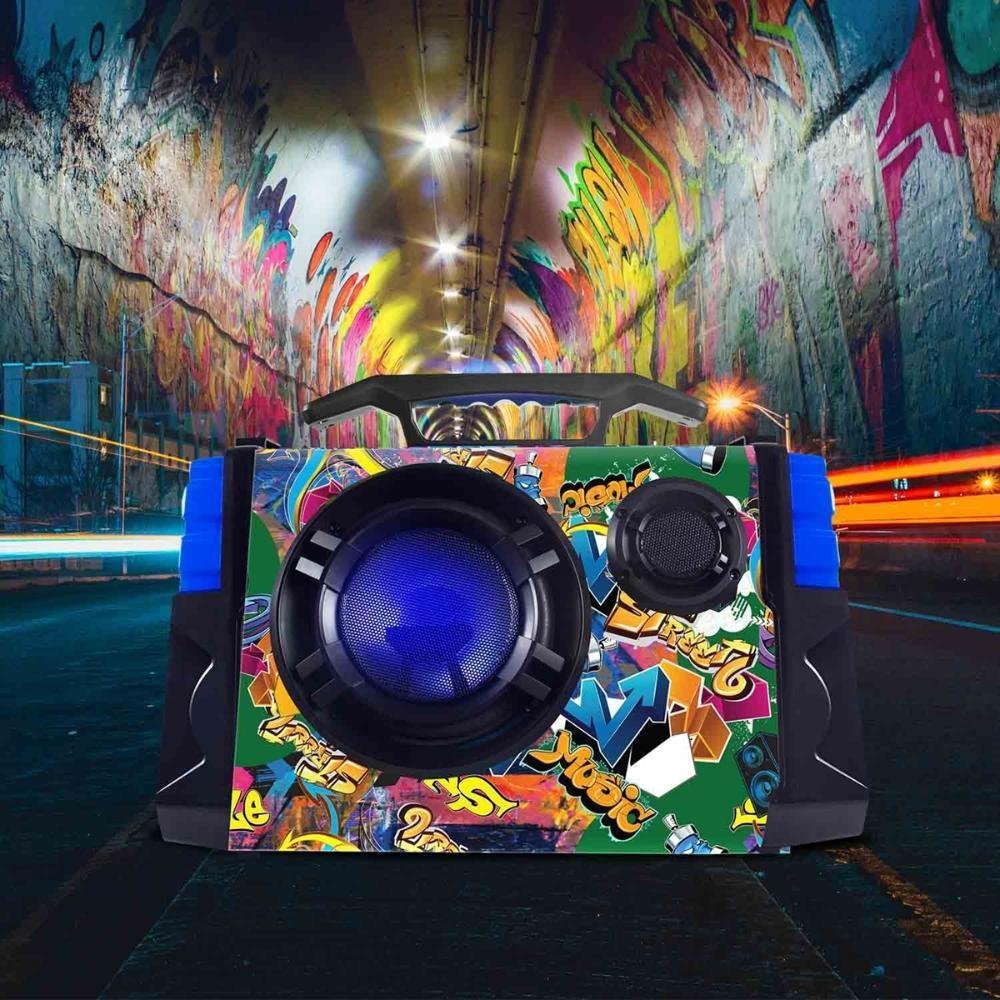 Caixa De Som Ativa Portatil 40w Street6 Bluetooth/sd/usb Com Microfone