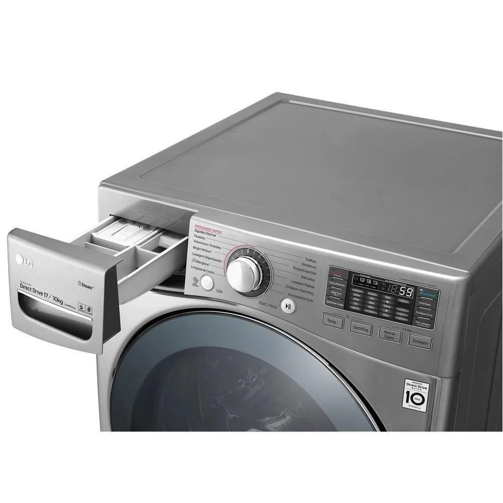 Lavadora E Secadora Lg New Titan 17kg Aço Escovado 110v Wd17vvs6.assfbrs Lavadora E Secadora Lg New Titan 17kg Aço Escovado 110v Wd17vvs6.assfbrs