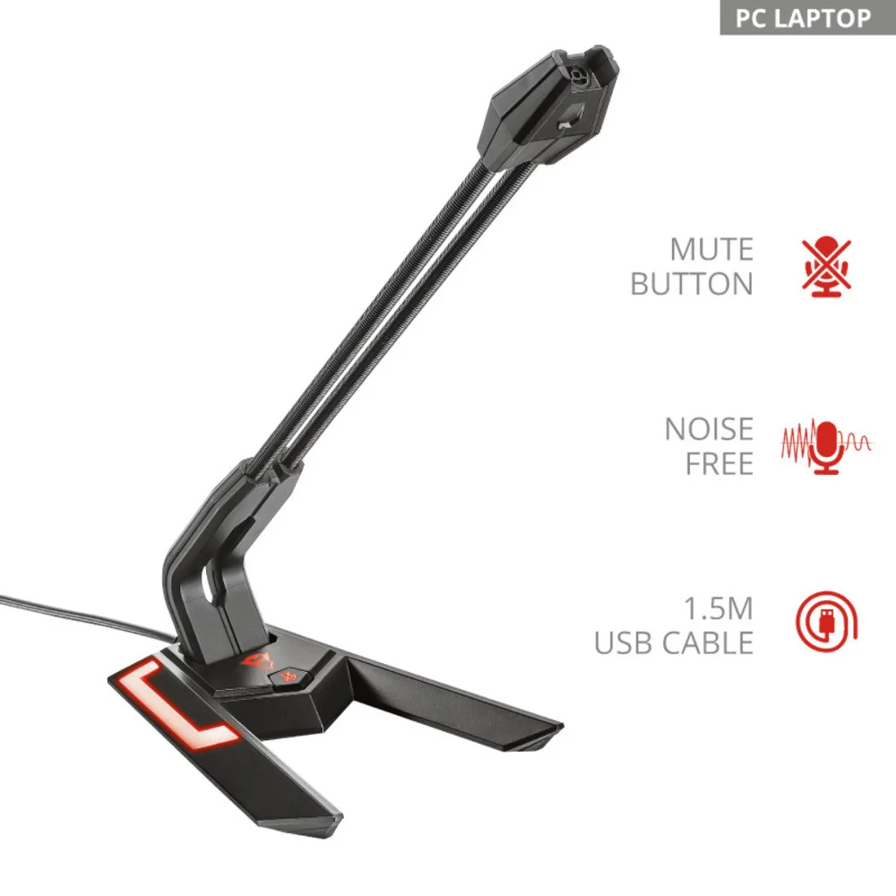 Microfone Usb Com Suporte Flexível Kabum