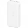 Carregador Portátil 20000mah Fast Charge Power Bank Branco Xiaomi