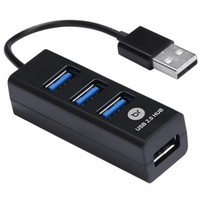 Mini Hub Usb Bright 4 Portas 2.0 Preto - 0059