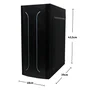 Gabinete Gamer Bluecase, Bg-011, Preto, S/ Fonte, LED RGB, USB 3.0 Frontal