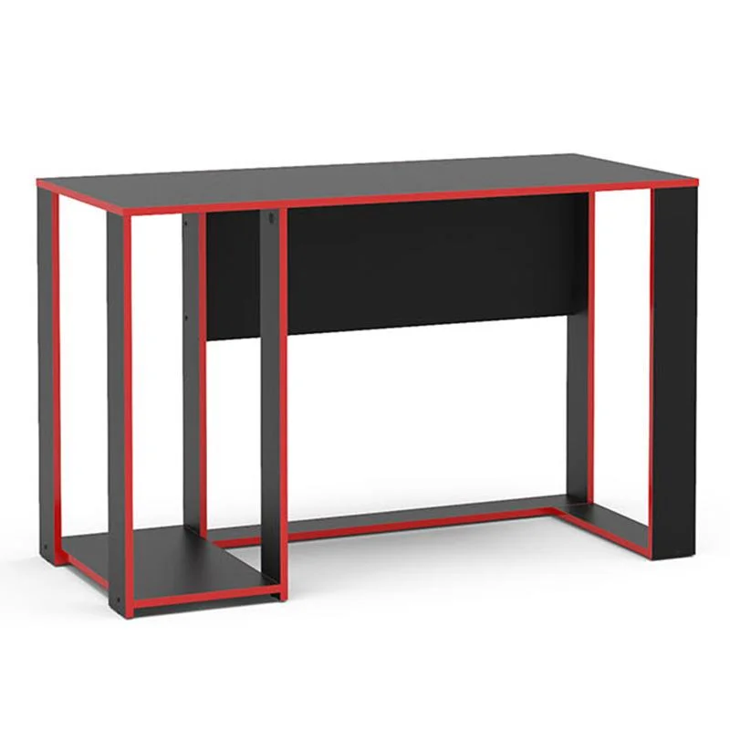 Mesa Gamer Politorno Singapura Preto e Vermelho, 1 Nicho, Peso Suportado Até 10Kg no Tampo Mesa Gamer Politorno Singapura Preto e Vermelho, 1 Nicho, Peso Suportado Até 10Kg no Tampo