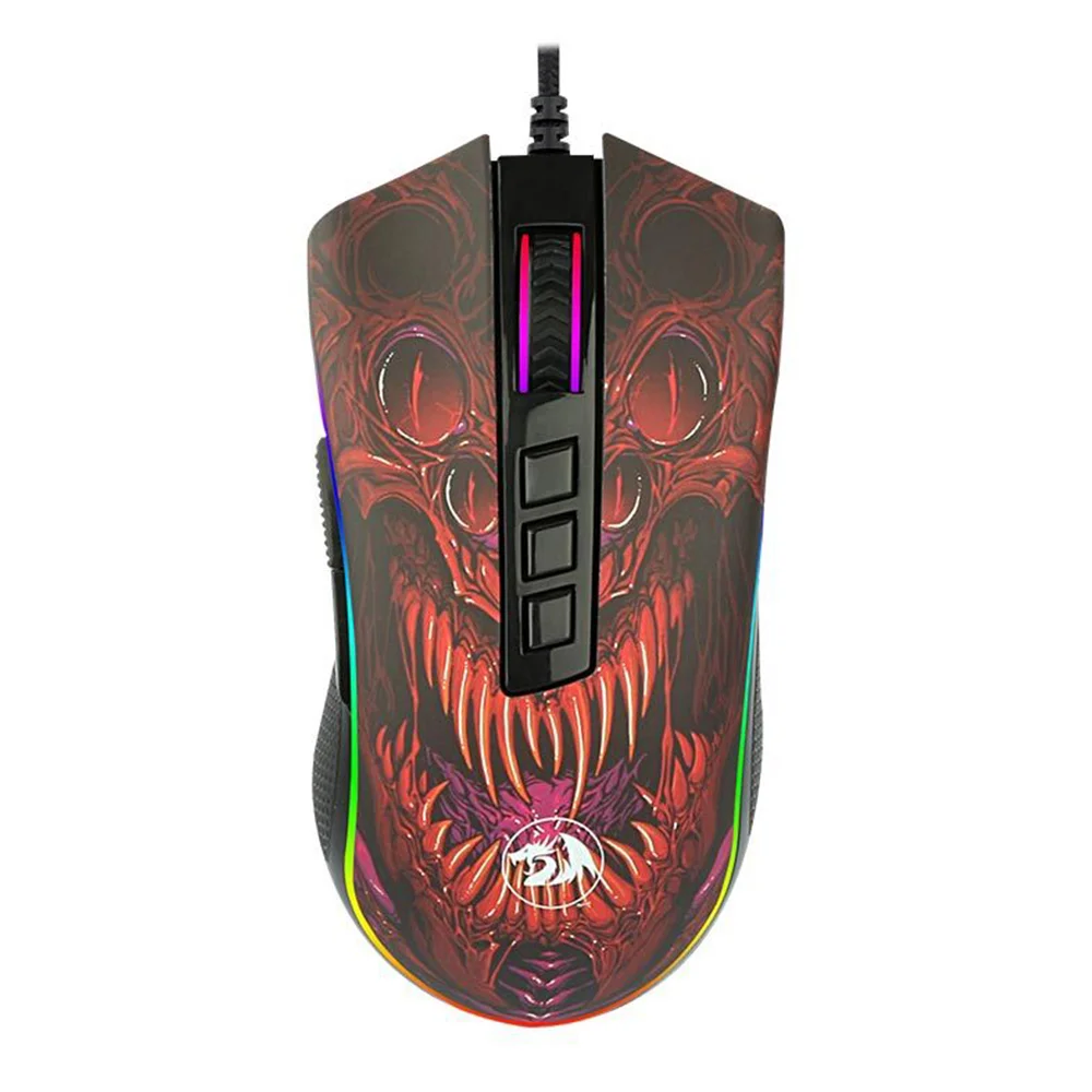 Mouse Gamer Redragon Infernal Dragon Ryu Preto